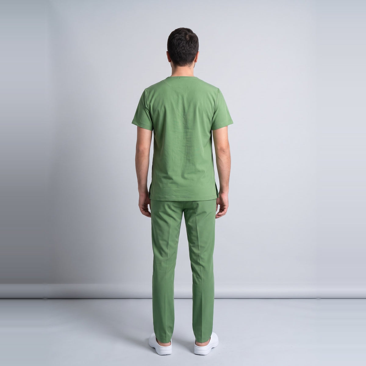 Çimen Yeşili Eczacı Forması Likralı Scrubs Takım (Grasshopper) - 8