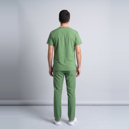 Çimen Yeşili Eczacı Forması Likralı Scrubs Takım (Grasshopper) - 8