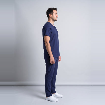 Lacivert Hemşire Forması Likralı Scrubs Takım (Patriot Blue) - 4