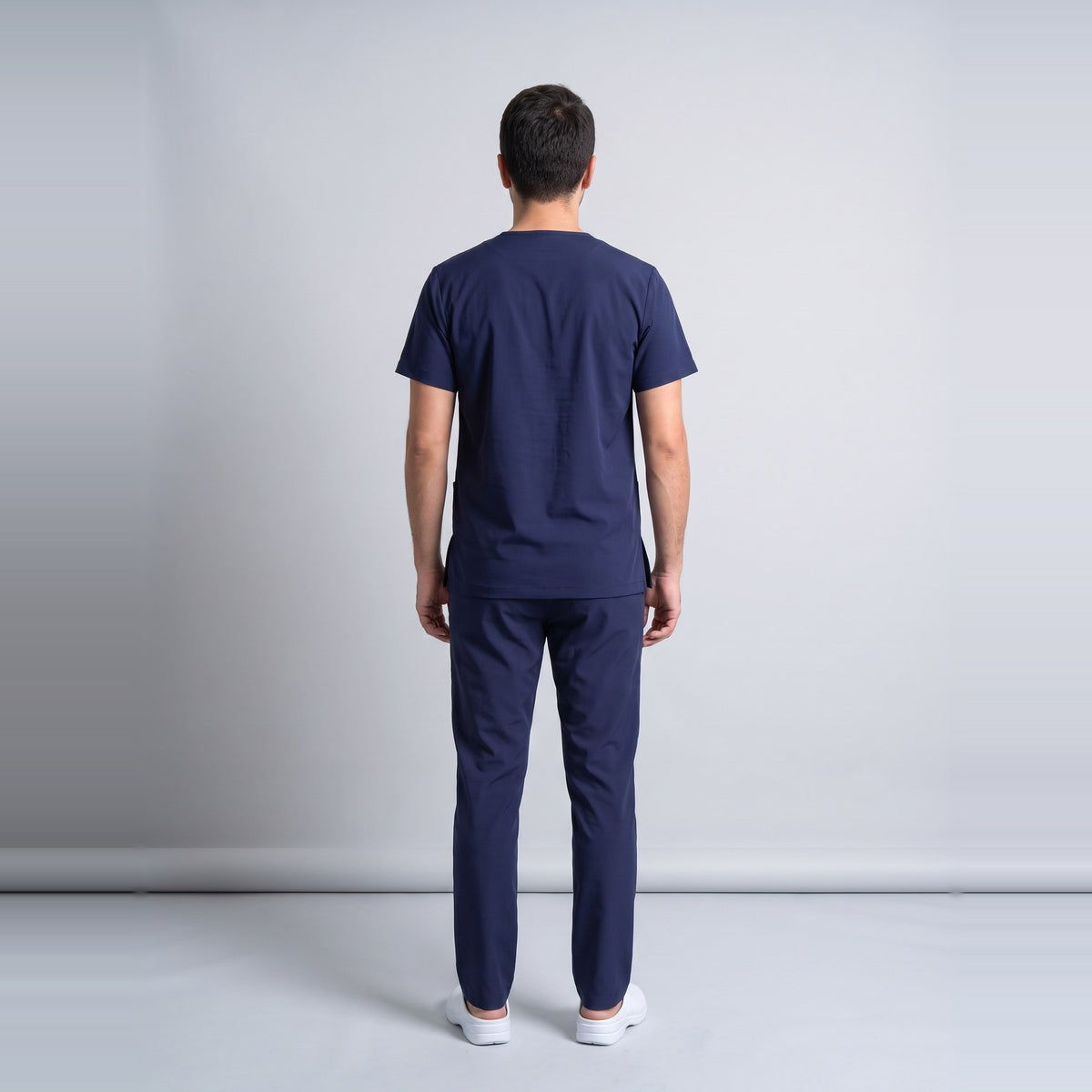 Lacivert Hemşire Forması Likralı Scrubs Takım (Patriot Blue) - 8