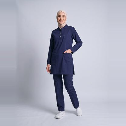 Patriot Blue Karya Tesettür Üniforma Takım - 1