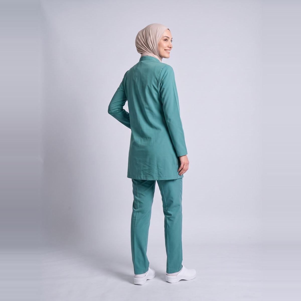 Yeşil Umay Tesettür Üniforma Takım (Frosty Spruce) - 3