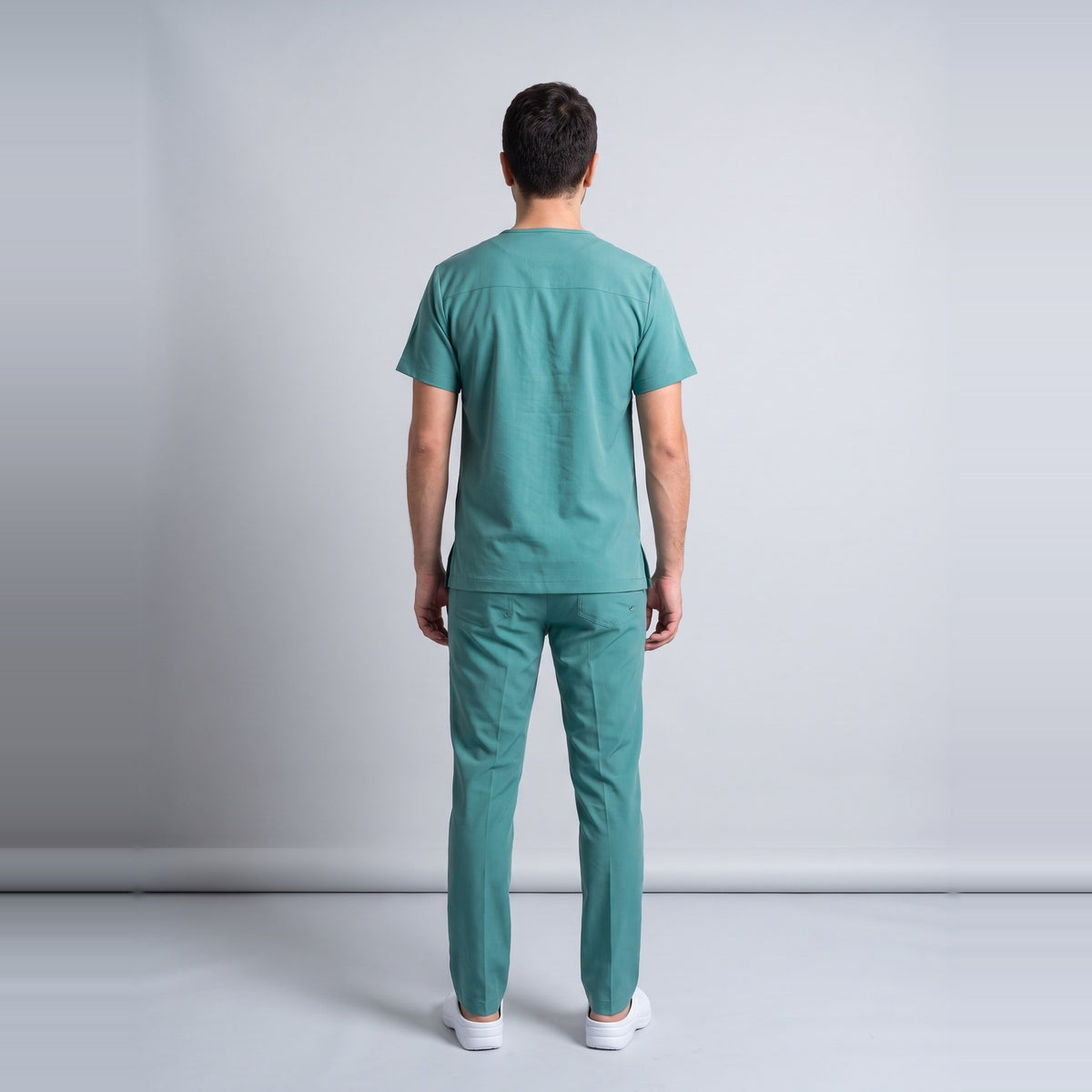 Yeşil Ameliyathane Personel Forması Likralı Scrubs Takım (Frosty Spruce) - 8
