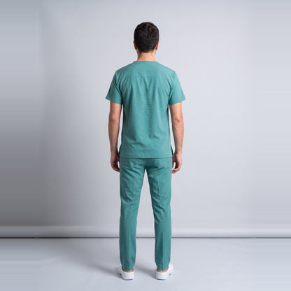 Yeşil Ameliyathane Personel Forması Likralı Scrubs Takım (Frosty Spruce) - 8